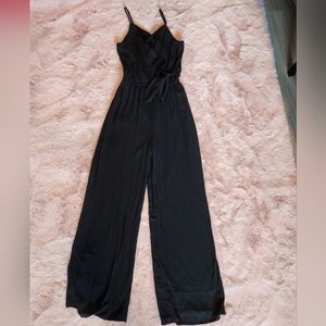 Express black wide leg jumpsuit